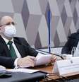 Pressionado, Aras disse que discordou do governo em 80% das ações sobre pandemia  Foto: Agência Senado / BBC News Brasil