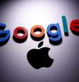 Ilustração com logos de Google e Apple
12/4/2020 REUTERS/Dado Ruvic/Illustration  Foto: Reuters