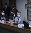 Depoimento na CPI da Covid começa revelando 'banco fake' e suposta fraude  Foto: Edilson Rodrigues/Agência Senado