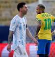 Lionel Messi e Neymar têm antecedentes em descumprir regras sanitárias de combate à covid-19
10/07/2021 REUTERS/Ricardo Moraes  Foto: Reuters
