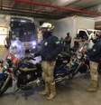 Policiais federais escoltam ônibus da seleção argentina  Foto: ALEX SILVA / Estadão Conteúdo