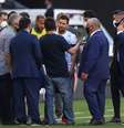 Lionel Messi e Neymar durante interrupção de jogo entre Brasil e Argentina em São Paulo, promovida pela Anvisa
05/09/2021 REUTERS/Amanda Perobelli  Foto: Reuters