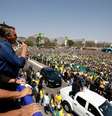 Presidente Jair Bolsonaro discursa para apoiadores em Brasília
07/09/2021
Alan Santos/Presidência/Divulgação via REUTERS  Foto: Reuters