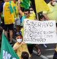 Manifestantes em ato a favor do governo Bolsonaro  Foto: Bruno Cruz/Photopress / Estadão Conteúdo