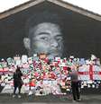 Mural de Marcus Rashford com mensagens de apoio após jogador ser alvo de racismo
13/07/2021
Action Images via Reuters/Ed Sykes  Foto: Reuters