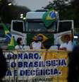 Bloqueio de caminhoneiros começou em resposta a discursos de Bolsonaro no 7 de setembro - e corre o risco de tomar proporção maior, mesmo contra a vontade do presidente  Foto: Reuters / BBC News Brasil