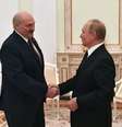 Putin e Lukashenko debateram acordo nesta quinta  Foto: EPA / Ansa - Brasil