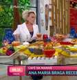 Tiago Leifert tomou café da manhã com Ana Maria Braga  Foto: Reprodução/TV Globo