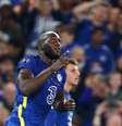 Lukaku comemora após marcar o gol da vitória do Chelsea sobre o Zenit  Foto: Hannah Mckay/Reuters