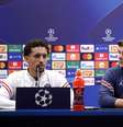 Marquinhos e Mauricio Pochettino durante entrevista coletiva nesta terça-feira  Foto: Reprodução/@psg.fr