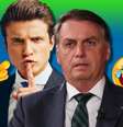 André Marinho se projeta ao fazer críticas e sátiras de Bolsonaro  Foto: Reprodução/@abmarinho e Divulgação/Presidência da República