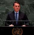 Jair Bolsonaro em discurso na abertura da Assembleia-Geral da ONU em 2019  Foto: AFP / BBC News Brasil