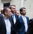 Presidente Jair Bolsonaro caminha em Nova York ao lado de auxiliares
20/09/2021
REUTERS/Stefan Jeremiah  Foto: Reuters