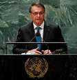 Presidente Jair Bolsonaro faz discurso de abertura da Assembleia-Geral da ONU  Foto: Eduardo Munoz / Reuters