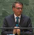O presidente Jair Bolsonaro discursa na 76ª Assembleia-Geral da ONU.  Foto: Reprodução/ YouTube/ ONU / Estadão Conteúdo