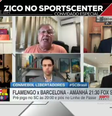 Zico durante a sua participação no programa SportsCenter desta terça-feira  Foto: Reprodução de TV/@espn.com.br