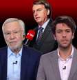 Garcia e Coppolla representavam a ideologia bolsonarista na cada vez mais liberal CNN Brasil  Foto: Reprodução/TV e Alan Santos/Presidência da República