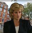 Diana diante do prédio onde viveu antes de se tornar a Princesa de Gales e mulher mais fotografada do planeta  Foto: BBC News/Reproduções