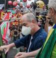 Ciro Gomes durante protesto contra Bolsonaro realizado na Avenida Paulista  Foto: Guilherme Gandolfi / Futura Press