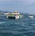 Políticos e apoiadores do presidente Jair Bolsonaro fizeram na tarde deste domingo, 3, uma 'barqueata' no mar de Angra dos Reis.  Foto: Reprodução/Twitter / Estadão