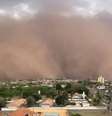 Tempestades de poeira voltaram a encobrir cidades do País nos últimos dias  Foto: Reprodução/MetSul Meteorologia / Estadão