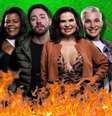 Tati Quebra-Barraco, Rico Melquiades, Solange Gomes e MC Gui estão entre os mais treteiros de ‘A Fazenda’  Foto: Fotomontagem: Blog Sala de TV