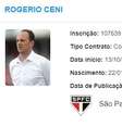 Rogério Ceni teve seu nome regularizado no BID nesta quarta-feira. (Foto: Reprodução)  Foto: Gazeta Esportiva