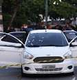 O carro de Evaldo baleado após a ação militar em Guadalupe, na Zona Norte do Rio  Foto: DW / Deutsche Welle