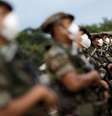 Soldados do Exército antes de operação de patrulhamento da fronteira com a Colômbia em São Gabriel da Cachoeira, no Amazonas
02/03/2021 REUTERS/Ueslei Marcelino  Foto: Reuters