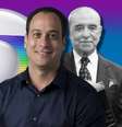 Paulo Marinho diz ter aprendido lições com o avô, Roberto Marinho, desde a infância  Foto: Divulgação/TV Globo (Fotomontagem: Blog Sala de TV)