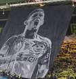 Emiliano Sala sendo homenageado pela torcida do Nantes  Foto: ANSA / Ansa - Brasil