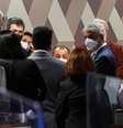 Integrantes da CPI da Covid no Senado antes de reunião do colegiado
REUTERS/Adriano Machado  Foto: Reuters
