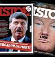 Putin, Bolsonaro e Trump associados a Hitler: recurso iconográfico manjado, mas sempre impactante  Foto: Reproduções
