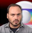 Carlos Bolsonaro é tão crítico à Globo quanto seu pai, o presidente  Foto: Fotomontagem: Blog Sala de TV