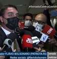 Relatório final da CPI da Covid no Senado sugere que o presidente Jair Bolsonaro seja indiciado pelo conjunto de dez crimes.  Foto: Reprodução / TV Senado