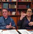 Bolsonaro durante live semanal  Foto: Facebook/Reprodução / Estadão