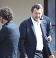 Matteo Salvini após audiência de processo em Palermo  Foto: ANSA / Ansa - Brasil