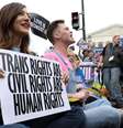 Protesto LGBT em Washington, nos EUA  Foto: Jonathan Ernst / Reuters
