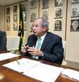 Marcos Pontes e Paulo Guedes  Foto: Washington Costa/Ministério da Economia / Divulgação