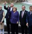 Líderes do G20 posam para fotos em Roma  Foto: DW / Deutsche Welle