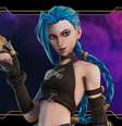Jinx ganha traje em Fortnite   Foto: Divulgação/Riot Games / Tecnoblog