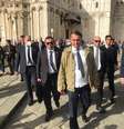 Bolsonaro visitou Pisa durante sua viagem pela Itália  Foto: ANSA / Ansa - Brasil