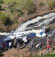 Avião de Marília Mendonça cai em cachoeira próxima a Caratinga, interior de Minas Gerais  Foto: Reprodução / Super Canal / Estadão