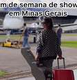 A cantora publicou imagens da aeronave nas redes sociais  Foto: Instagram / Reprodução