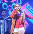 Imagem de arquivo da cantora Marília Mendonça na Arena Hangar na cidade de Divinópolis (MG)  Foto: Christyam de Lima / Futura Press