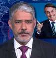 Com Bonner fora do ar, Bolsonaro fica sem ter como atacar seu principal inimigo na imprensa  Foto: 