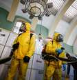 Especialistas desinfectam estação ferroviária em Moscou
02/11/2021 REUTERS/Maxim Shemetov  Foto: Reuters