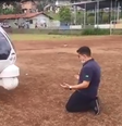 Dudu Barbatti teve de fazer uma manobra arriscada na manhã desta segunda, 8, após problemas com o helicóptero; vídeo  Foto: Reprodução / Redes Sociais