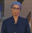Lilian Ribeiro explicou motivo de usar lenço na cabeça  Foto: Reprodução/TV