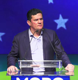 Após anunciar que desistiria da disputa à Presidência "nesse momento", Sergio Moro declarou que "não desistiu de nada"  Foto: Reprodução / Podemos